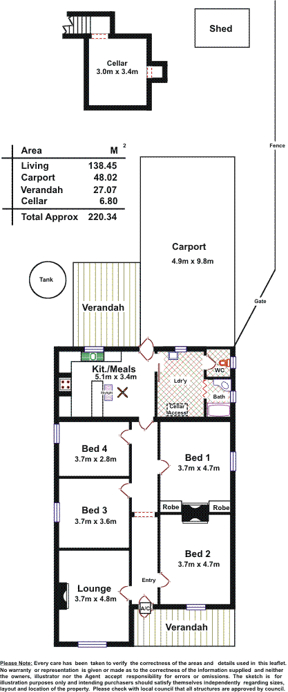 Floorplan of Homely house listing, 11 Torrens Street, Gilberton SA 5081