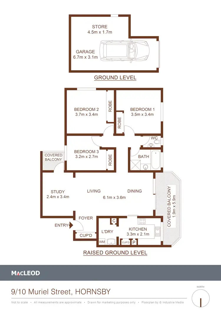 Floorplan of Homely apartment listing, 9/10 Muriel St, Hornsby NSW 2077