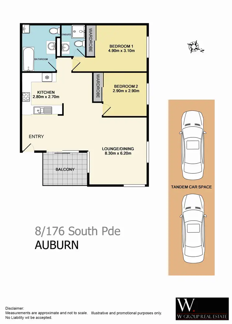 Floorplan of Homely unit listing, Unit 8/176 South Parade, Auburn NSW 2144