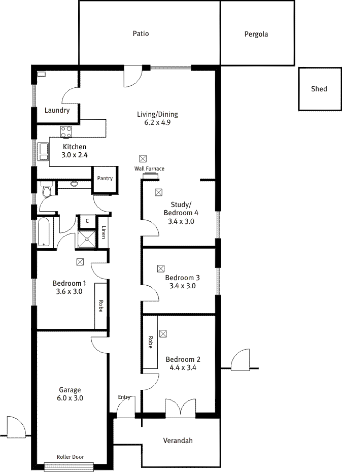 Floorplan of Homely house listing, 2/1A Grandview Drive, Tea Tree Gully SA 5091