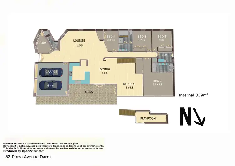 Floorplan of Homely house listing, 82 Darra Avenue, Darra QLD 4076
