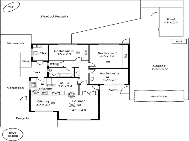Floorplan of Homely house listing, 12 Michael Avenue, Modbury North SA 5092