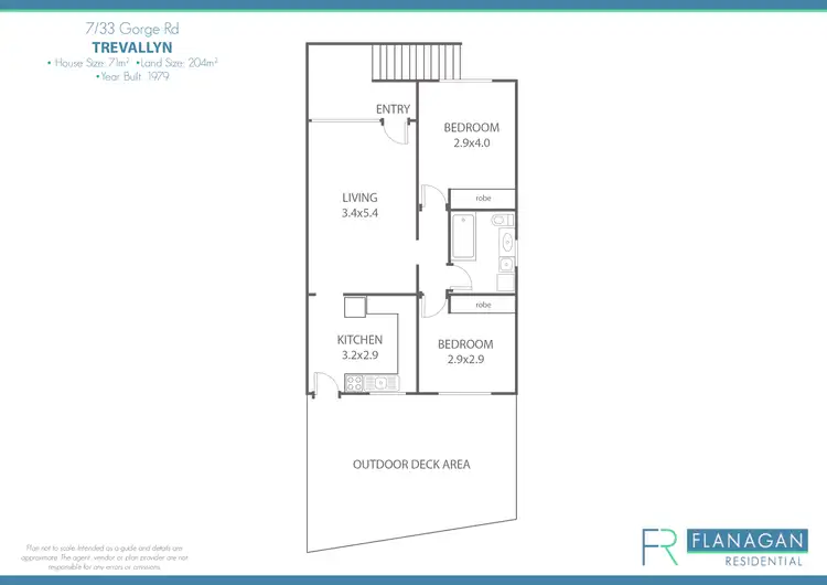 Floorplan of Homely unit listing, 7/33 Gorge Rd, Trevallyn TAS 7250