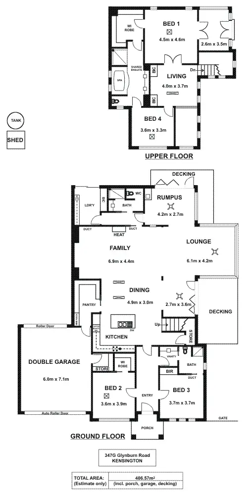 Floorplan of Homely house listing, 347g Glynburn Road, Kensington Park SA 5068