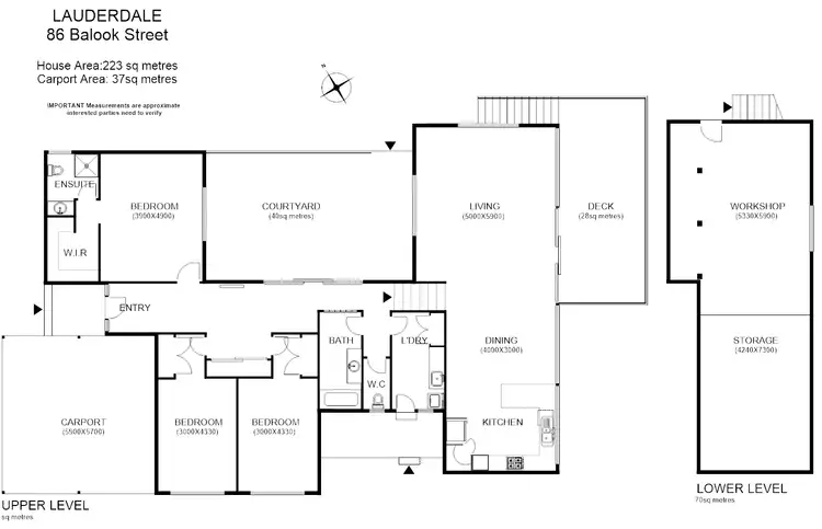 Floorplan of Homely house listing, 86 Balook St, Lauderdale TAS 7021