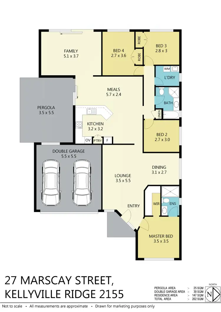 Floorplan of Homely house listing, 27 Marscay Street, Kellyville Ridge NSW 2155