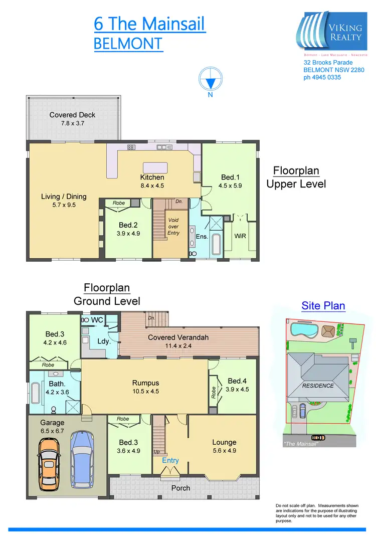Floorplan of Homely house listing, 6 The Mainsail St, Belmont NSW 2280