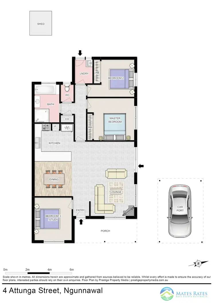 Floorplan of Homely house listing, 4 Attunga St, Ngunnawal ACT 2913