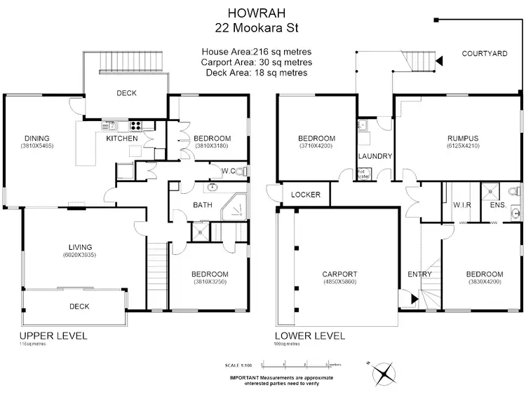 Floorplan of Homely house listing, 22 Mookara St, Howrah TAS 7018