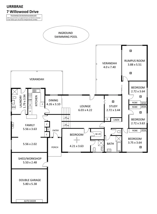 Floorplan of Homely house listing, 7 Willowood Dr, Urrbrae SA 5064