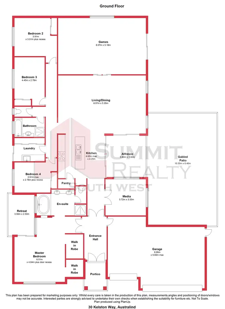 Floorplan of Homely house listing, 30 Kelston Way, Australind WA 6233