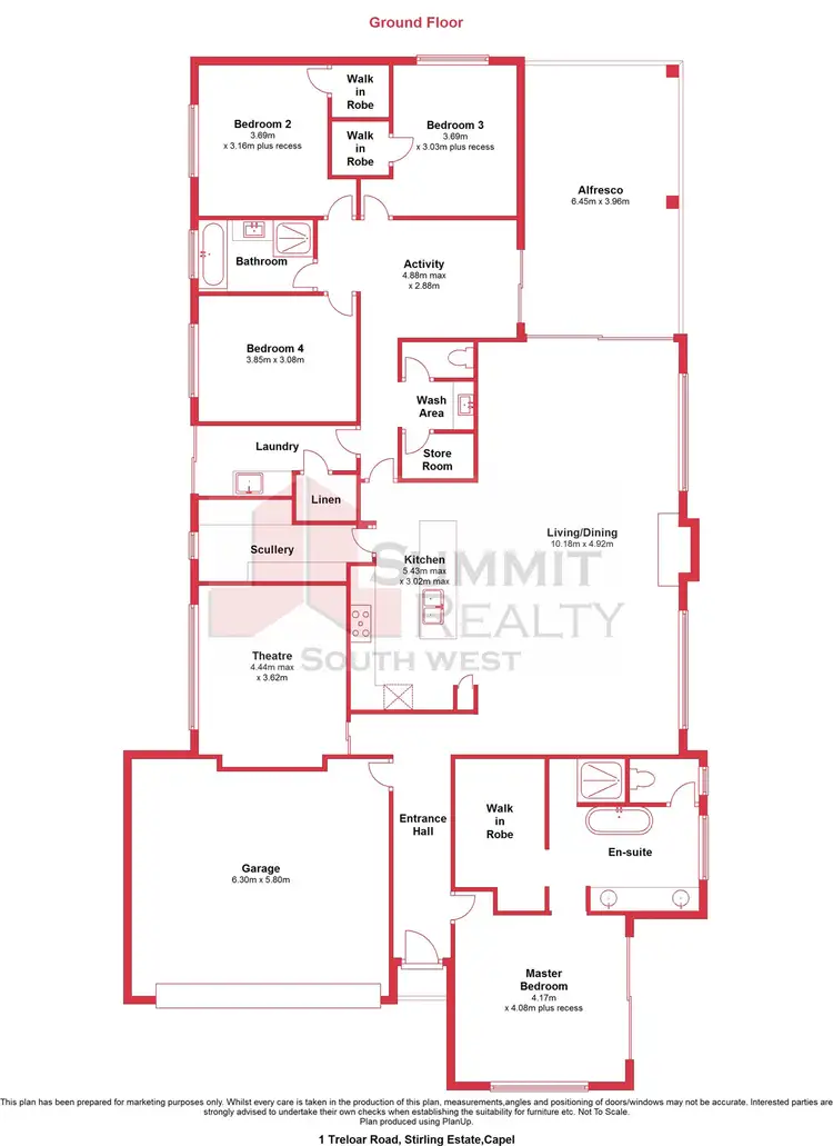Floorplan of Homely house listing, L1 Treloar Road, Stirling Estate WA 6271