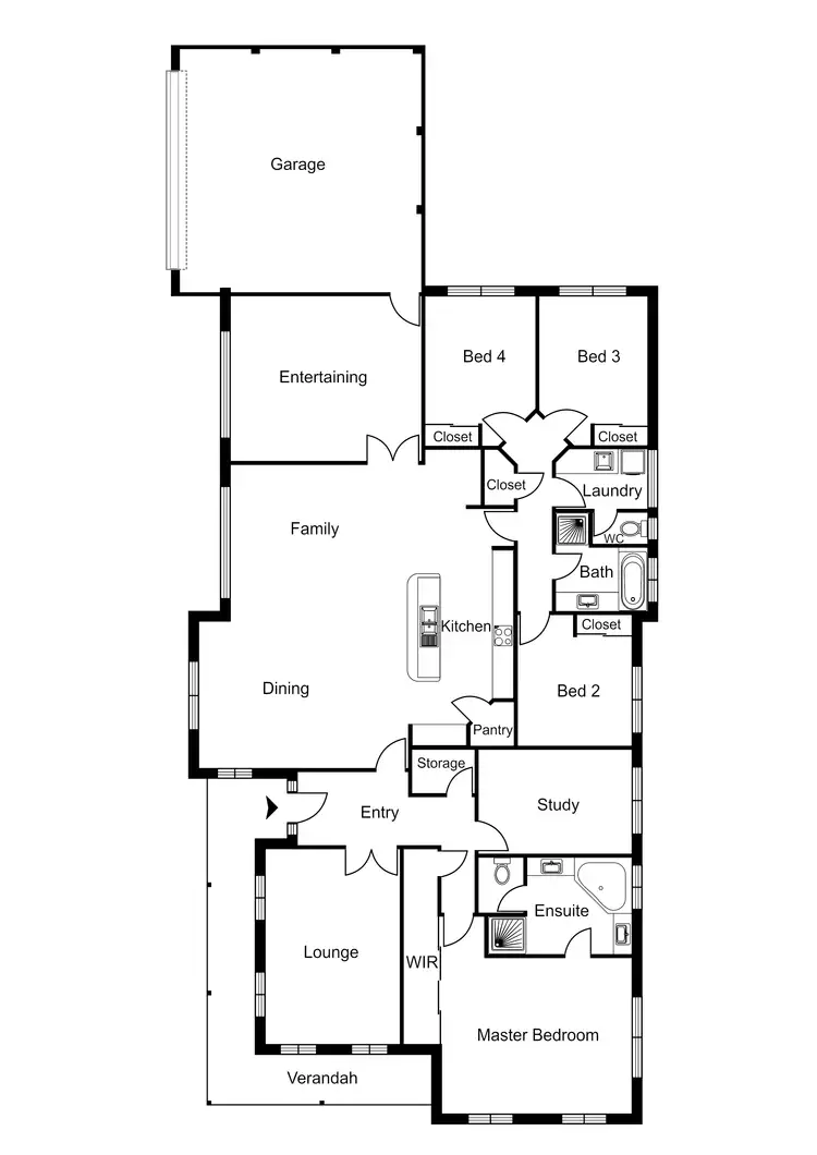 Floorplan of Homely house listing, 37 Daablone Vista, Dalyellup WA 6230