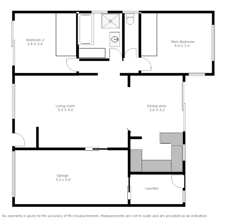 Floorplan of Homely villa listing, 2/16 Gore Street, Port Macquarie NSW 2444