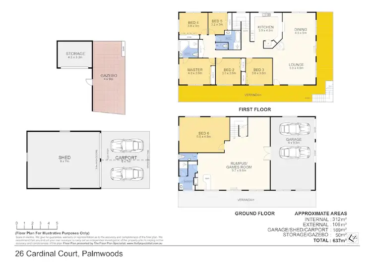 Floorplan of Homely rural property listing, 26 Cardinal Ct, Palmwoods QLD 4555
