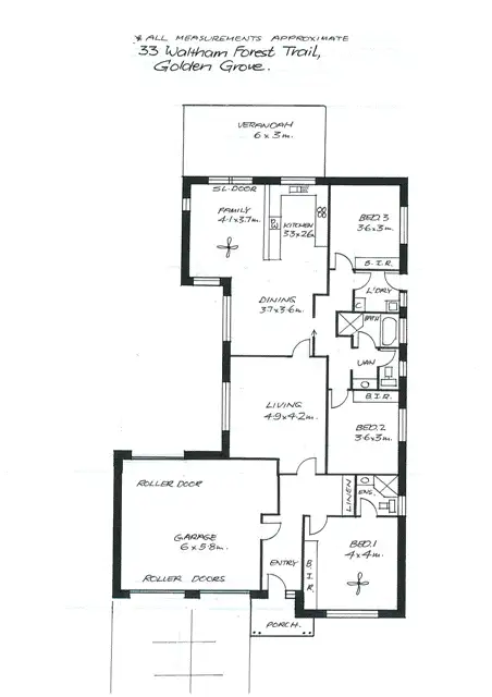 Floorplan of Homely house listing, 33 Waltham Forest Trail, Golden Grove SA 5125
