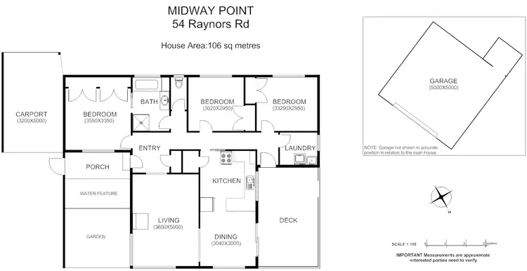 Floorplan of Homely house listing, 54 Raynors Road, Midway Point TAS 7171