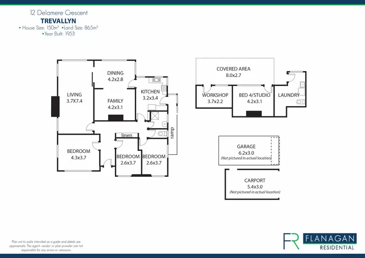 Floorplan of Homely house listing, 12 Delamere Crescent, Trevallyn TAS 7250
