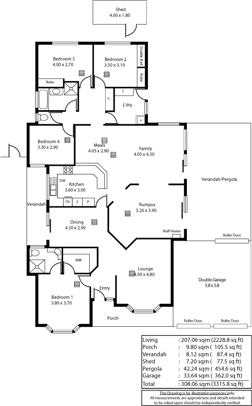 Floorplan of Homely house listing, 7 Ey Court, Athelstone SA 5076