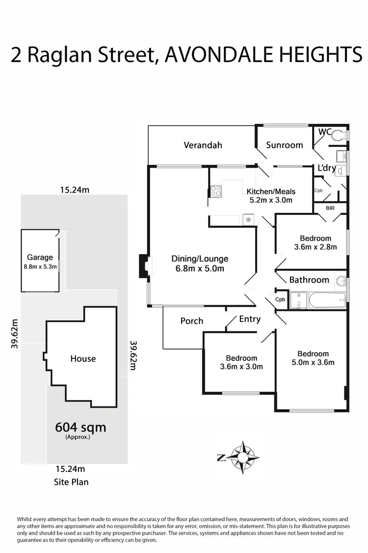 Floorplan of Homely house listing, 2 Raglan Street, Avondale Heights VIC 3034