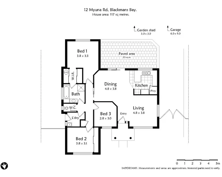 Floorplan of Homely house listing, 12 Myuna Road, Blackmans Bay TAS 7052