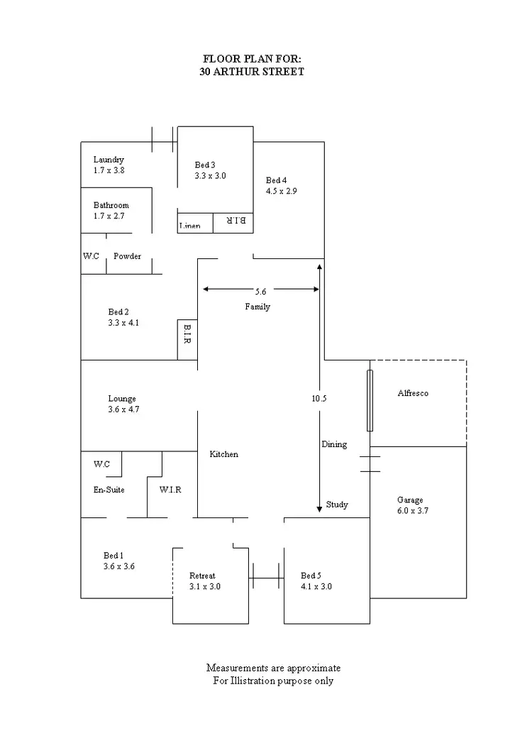Floorplan of Homely house listing, 30 Arthur Street, Penola SA 5277