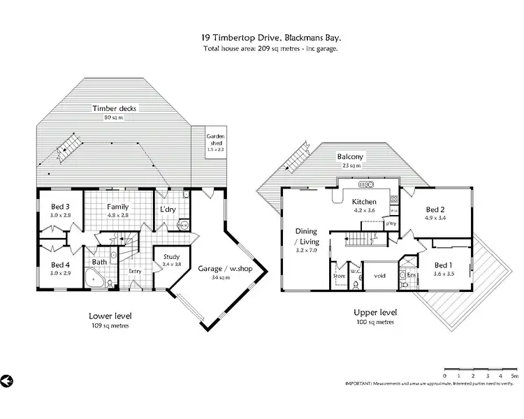 Floorplan of Homely house listing, 19 Timbertop Drive, Blackmans Bay TAS 7052
