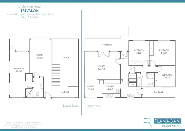Floorplan of Homely house listing, 8 Denman Rd, Trevallyn TAS 7250