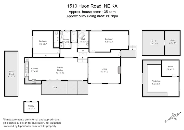 Floorplan of Homely house listing, 1510 Huon Rd, Neika TAS 7054