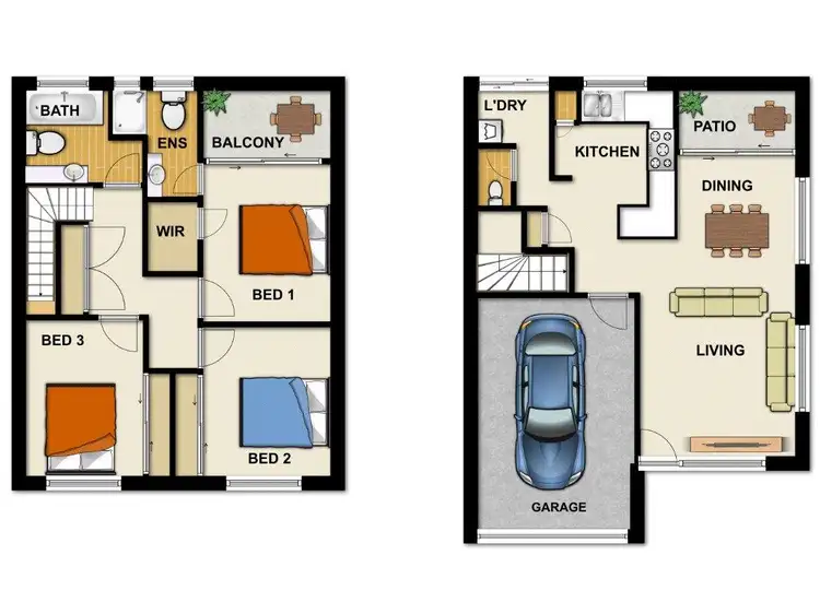 Floorplan of Homely townhouse listing, 96/116 Station Road, Loganlea QLD 4131