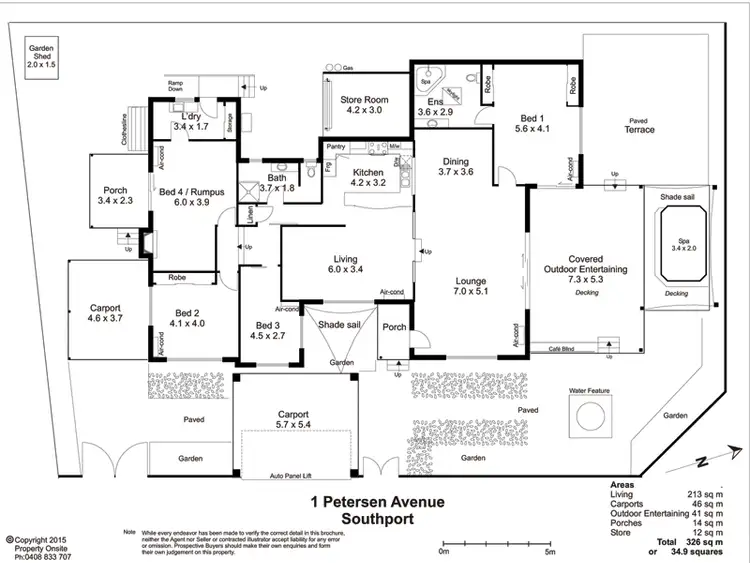 Floorplan of Homely house listing, 1 Petersen Avenue, Southport QLD 4215