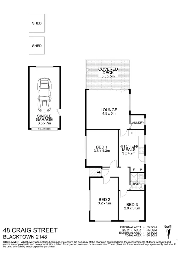 Floorplan of Homely house listing, 48 Craig St, Blacktown NSW 2148