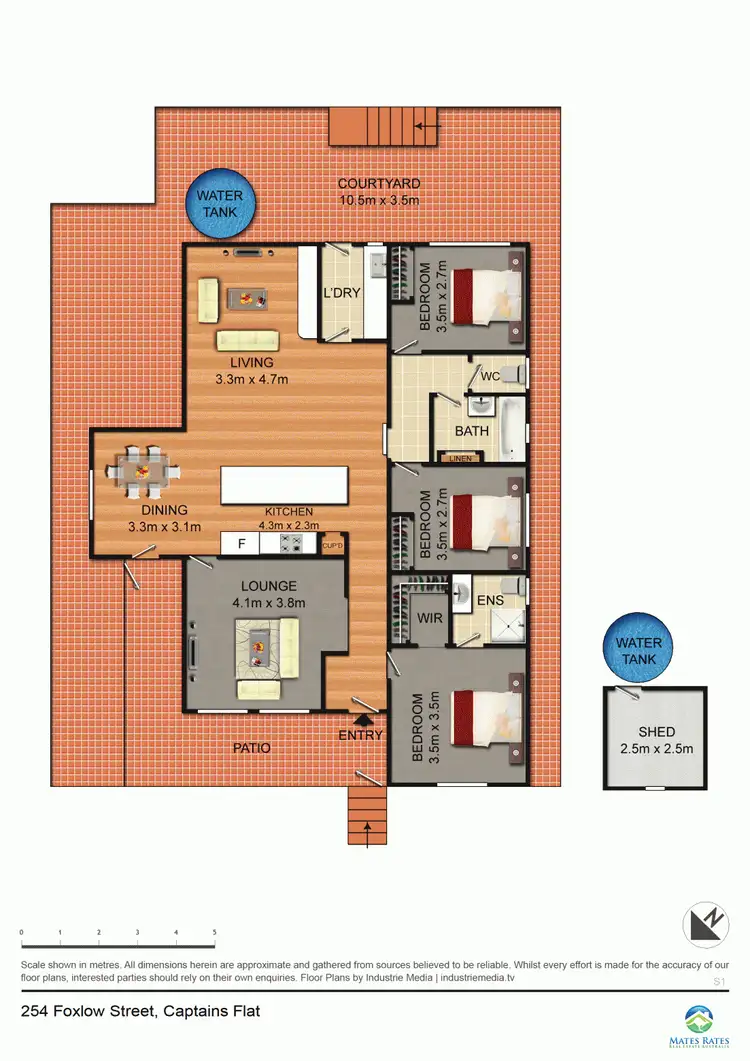 Floorplan of Homely house listing, 254 Foxlow Street, Captains Flat NSW 2623