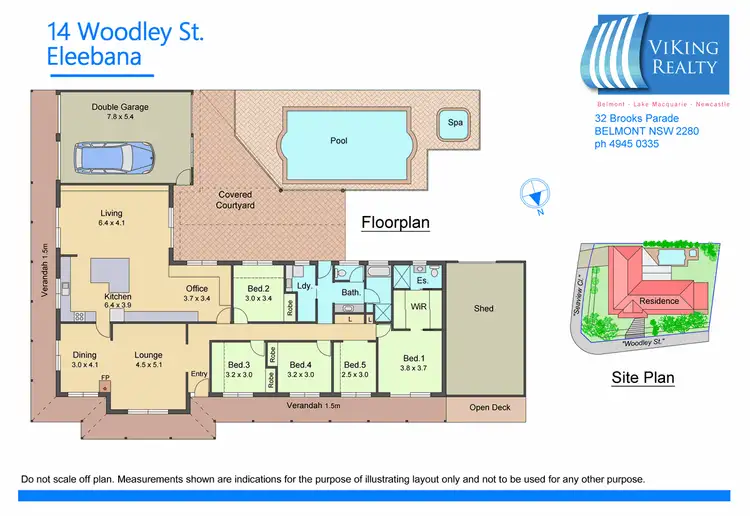 Floorplan of Homely house listing, 14 Woodley Street, Eleebana NSW 2282