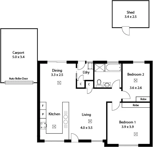 Floorplan of Homely house listing, 6/185-187 Martins Road, Parafield Gardens SA 5107
