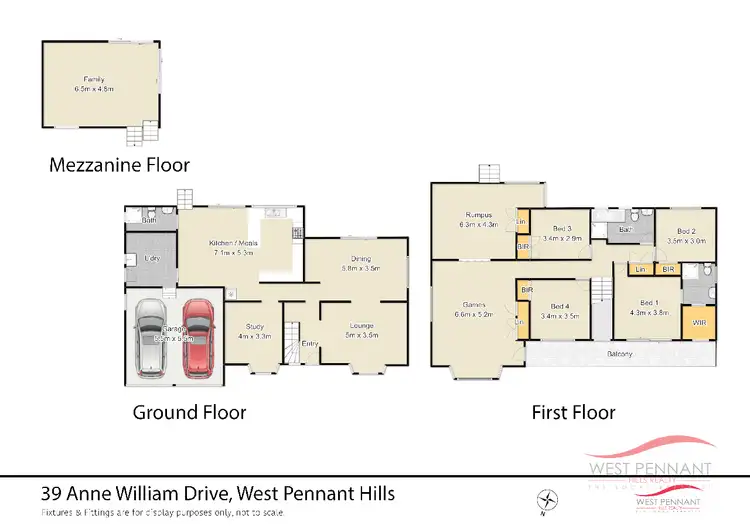 Floorplan of Homely house listing, 39 Anne William Dr, West Pennant Hills NSW 2125
