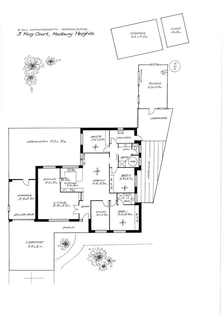 Floorplan of Homely house listing, 3 Ming Court, Modbury Heights SA 5092