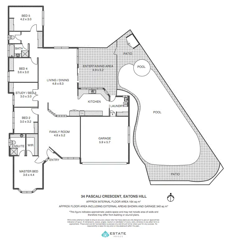 Floorplan of Homely house listing, 34 Pascali Cres, Eatons Hill QLD 4037