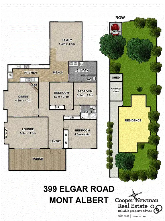Floorplan of Homely house listing, 399 Elgar Road, Mont Albert VIC 3127