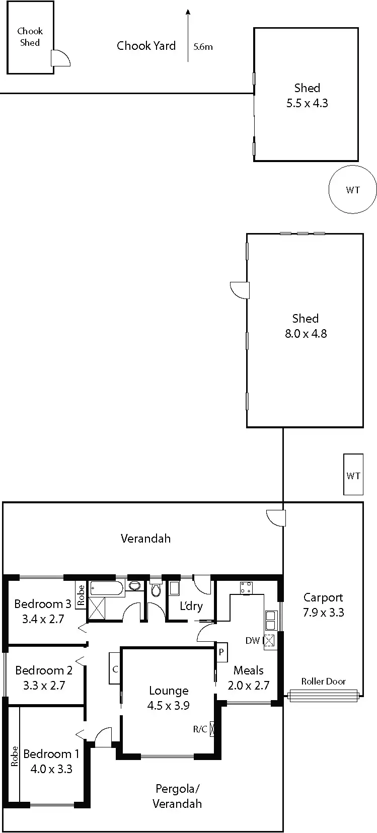 Floorplan of Homely house listing, 6 Araluen Street, Ridgehaven SA 5097