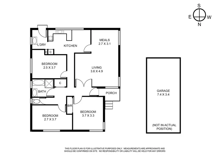 Floorplan of Homely house listing, 12 Peck Street, Bayswater VIC 3153