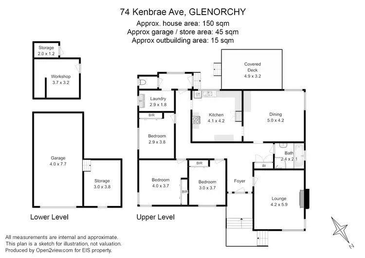 Floorplan of Homely house listing, 74 Kenbrae Ave, Glenorchy TAS 7010