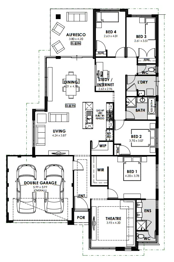 Floorplan of Homely house listing, 18 Bromsgrove Street, Wellard WA 6170