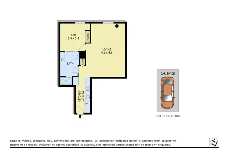 Floorplan of Homely unit listing, 2313/22-24 Jane Bell Lane, Melbourne VIC 3000