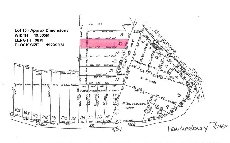 Floorplan of Homely land listing, 4 Collington Road, Spencer NSW 2775