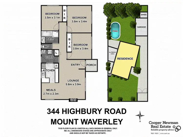 Floorplan of Homely house listing, 344 Highbury Road, Mount Waverley VIC 3149