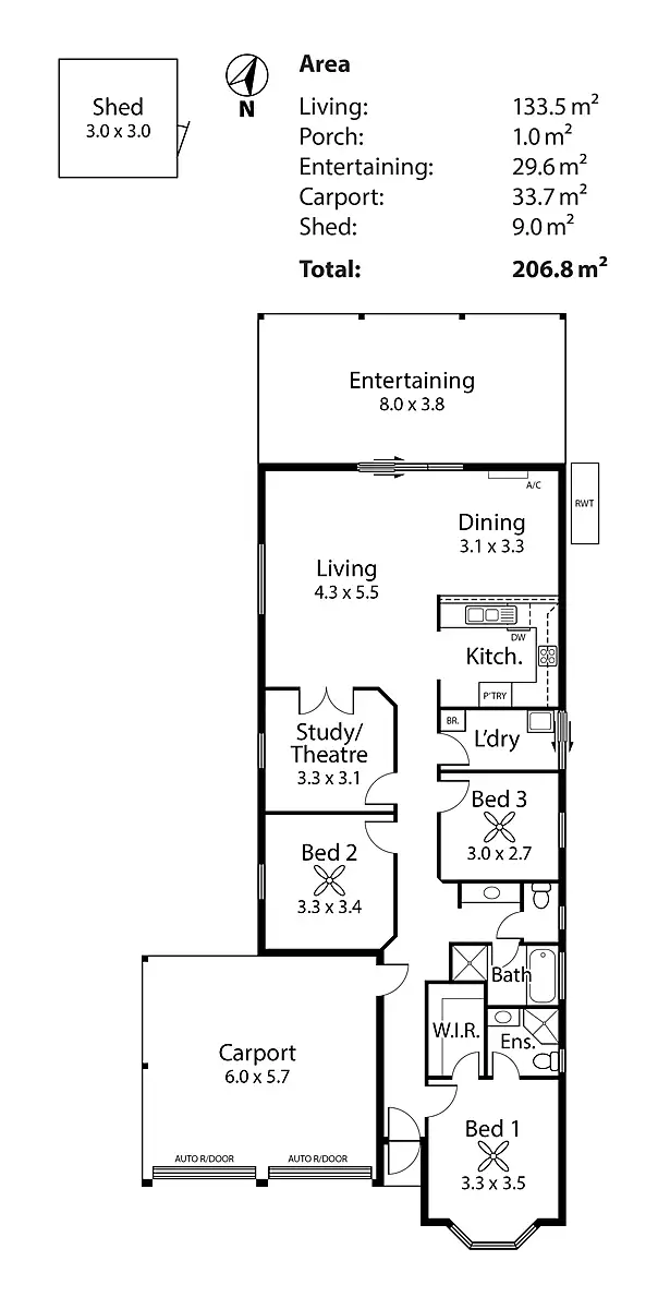 Floorplan of Homely house listing, 8 Field Drive, Strathalbyn SA 5255
