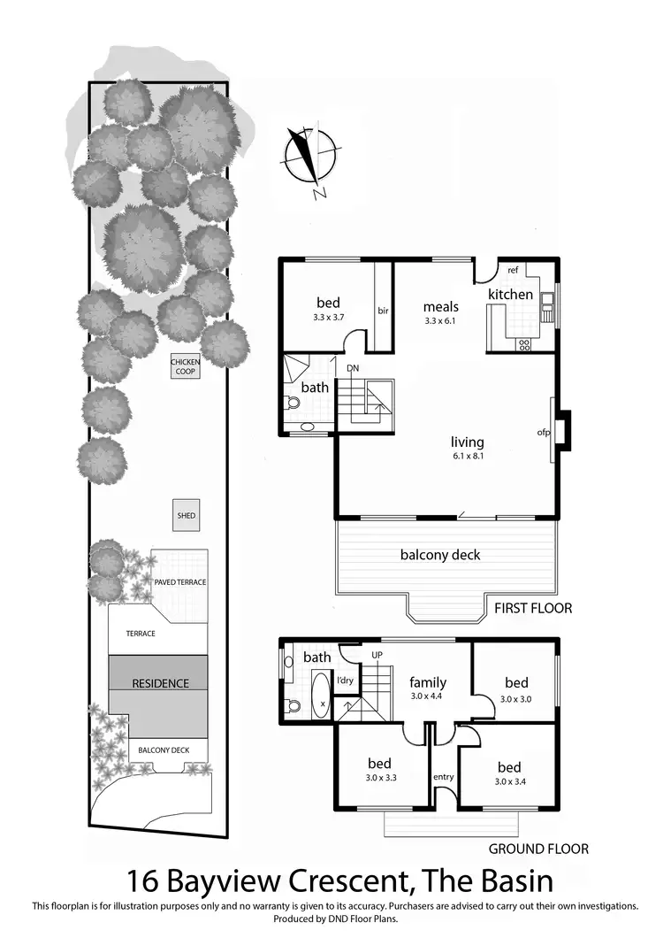 Floorplan of Homely house listing, 16 Bayview Crescent, The Basin VIC 3154
