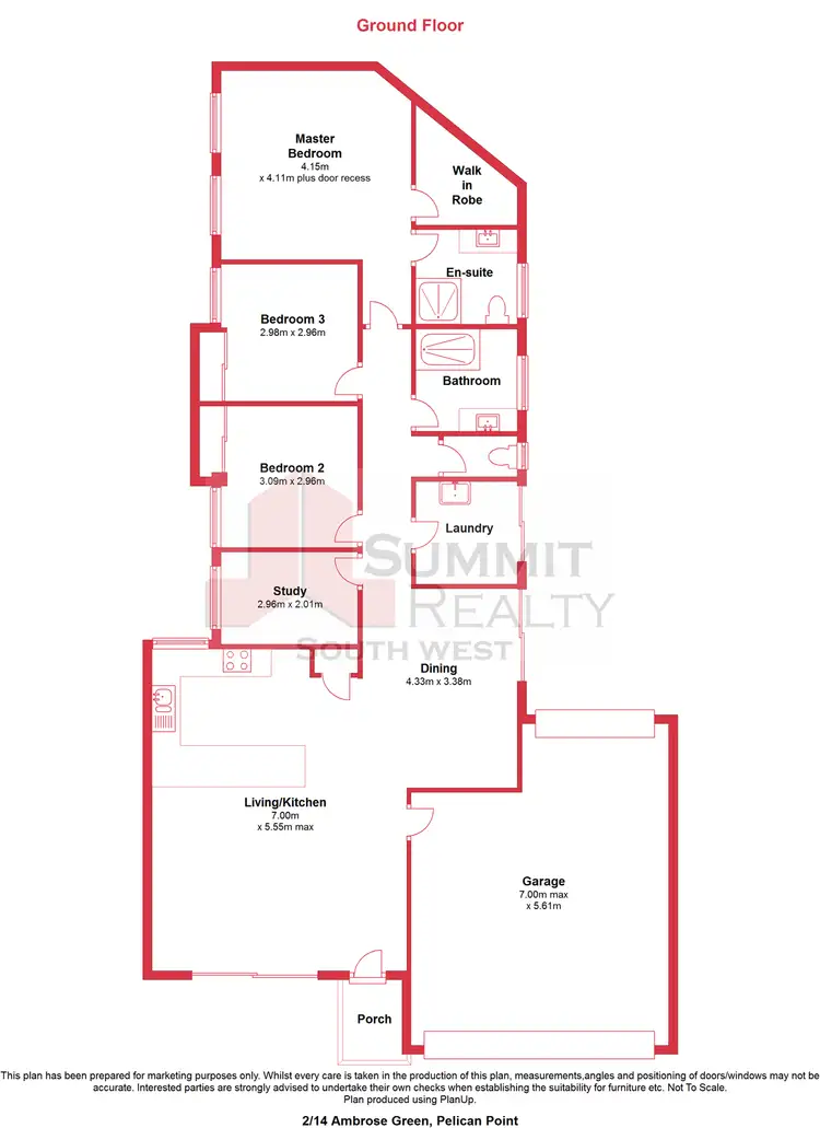 Floorplan of Homely unit listing, PL2/14 Ambrose Green, Pelican Point WA 6230