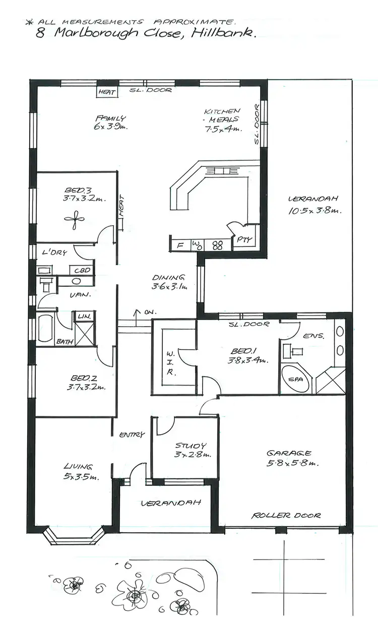 Floorplan of Homely house listing, 8 Marlborough Close, Hillbank SA 5112